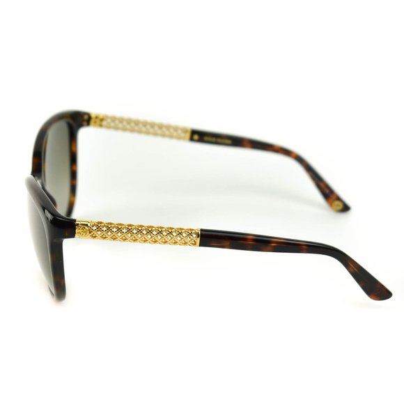 GUCCI Tortoise & Gold-Plated GG Sunglasses (mv) - Picture 2 of 11
